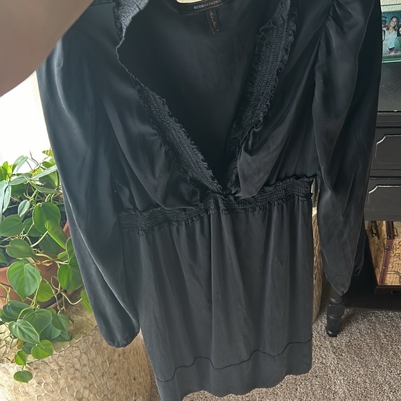 BCBG Maxazria Silk Dress Black Size Medium - Picture 11 of 16